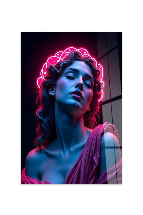 Wallity Pintura Decorativa de Vidrio Templado Multicolor 70 x 100 cm